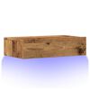vidaXL Mobile Porta TV con Luci LED Legno Antico 60x35x15,5 cm