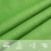 vidaXL Vela Parasole 160 g/m² Verde Chiaro 3,5x5 m in HDPE