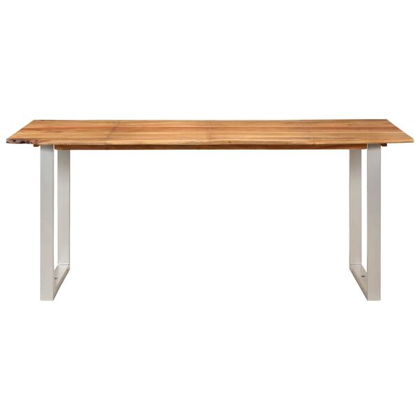 vidaXL Tavolo da Pranzo 180x90x76 cm in Legno Massello di Acacia
