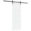 vidaXL Porta scorrevole 78 x 211 cm Legno ingegnerizzato Bianco e Nero