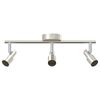 vidaXL Faretto da soffitto Nichel 39 x 10,5 x 10,5 cm Acciaio