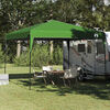 vidaXL Tenda Gazebo Verde 290 x 290 x 251 cm Tessuto