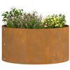 vidaXL Vasi da giardino 5 pcs Marrone 40 x 40 x 20 cm Acciaio corten