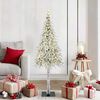 vidaXL Albero di Natale con 150 LED Bianco 150 cm PE e Acciaio