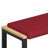 vidaXL Cuscino per panchina Similpelle Rosso Vino Profondit&agrave; 35 cm