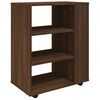 vidaXL Armadietto con Ruote Rovere Marrone 60x35x75 cm in Legno