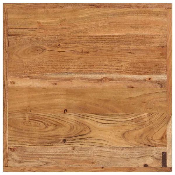 vidaXL Tavolino da Bar 55x55x107cm in Legno Massello di Acacia e Ferro