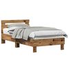 vidaXL Struttura del letto Legno vecchio 193 x 95 x 88 cm