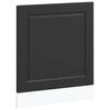 vidaXL Pannello Lavastoviglie Porto Nero 60x1,5x57 cm in Truciolato