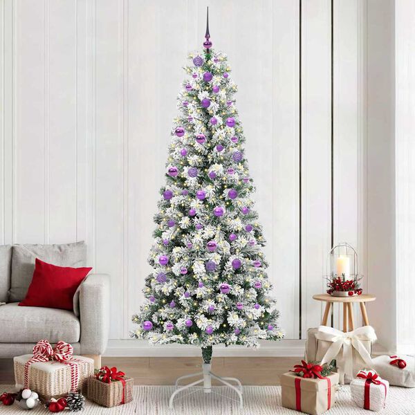 vidaXL Albero di Natale Artificiale con Rami Pieghevoli 240 cm