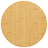 vidaXL Piano del Tavolo &Oslash;40x2,5 cm in Bamb&ugrave;