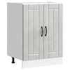 vidaXL Mobile Base Lavello Lucca Grigio Cemento in Legno Multistrato