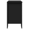 vidaXL Mobile Lavabo Bagno Nero 60x35x60 cm in Truciolato