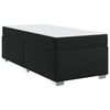 vidaXL Struttura del letto con materasso Nero 100 x 200 cm Tessuto