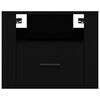 vidaXL Comodini a Muro 2 pz Nero 50x36x40 cm