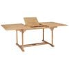 vidaXL Tavolo da Pranzo Allungabile 150-200x100x75 cm Massello di Teak