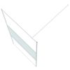 vidaXL Parete Doccia Walk in Bianca 100x195 cm Vetro Trasparente ESG