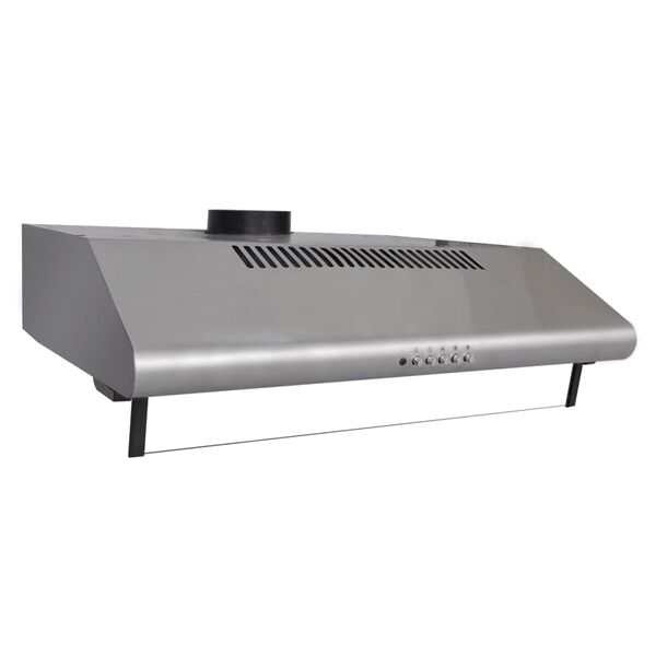 vidaXL Cappa Sottopensile Sottile in Acciaio Inossidabile