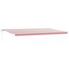 vidaXL Tenda retrattile Rosso e Bianco 600 &times; 300 cm