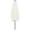 vidaXL Ombrellone Giardino con Palo in Acciaio Bianco 268x268x226 cm