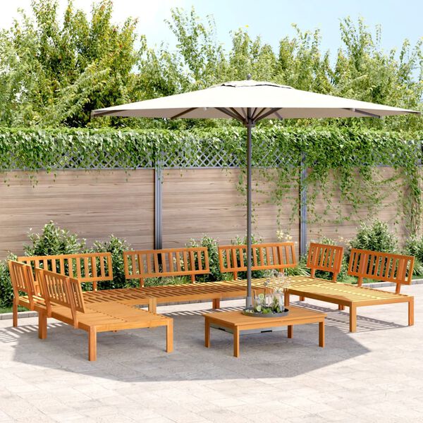 vidaXL Set Divano Pallet da Giardino 6 pz in Legno Massello di Acacia