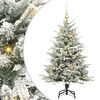 vidaXL Albero di Natale Artificiale Pre-illuminato con Set di Palline