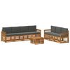 vidaXL Set divani 8 pz Legno di Acacia Massello