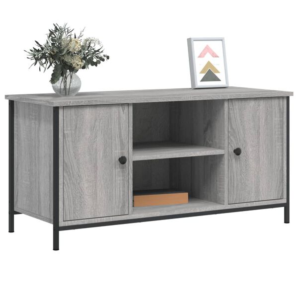 vidaXL Mobile Porta TV Grigio Sonoma 100x40x50 cm in Legno Multistrato
