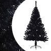 vidaXL Albero di Natale Artificiale a Met&agrave; con Base Nero 150 cm PVC