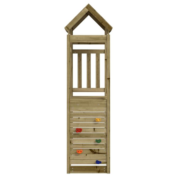 vidaXL Torre da Gioco Marrone Legno Impregnato Solido