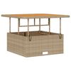 vidaXL Set da Pranzo per Giardino Beige Poly Rattan