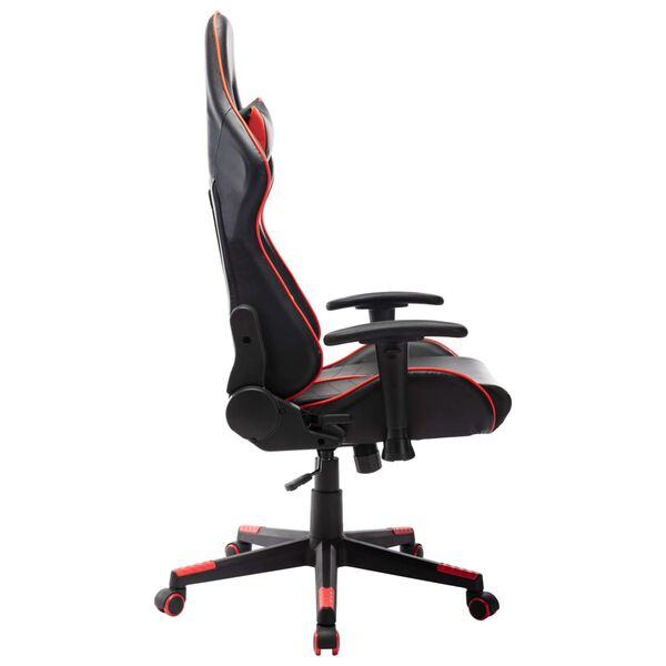 vidaXL Sedia da Gaming Rossa e Nera in Similpelle