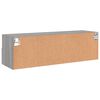 vidaXL Mobile TV a Parete Grigio Sonoma 100x30x30 cm Legno Multistrato
