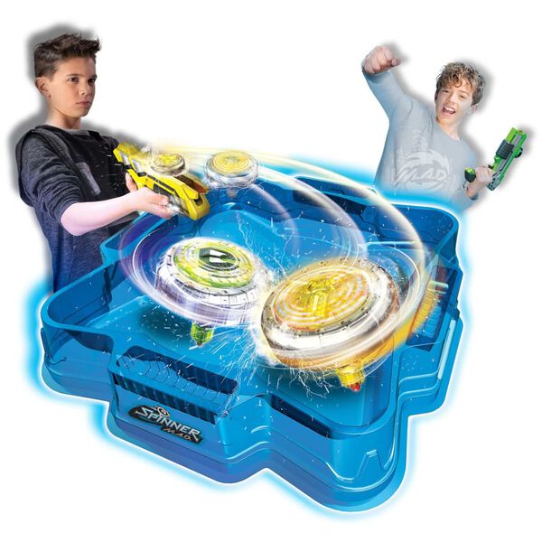 Silverlit Blaster Single Shot con Spinner Mad Firestorm Rosso