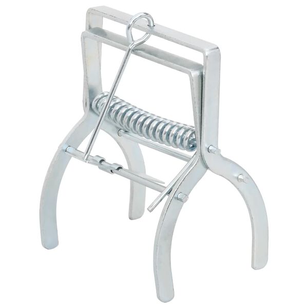 vidaXL Trappole per Talpe 4 pz Argento Acciaio Zincato
