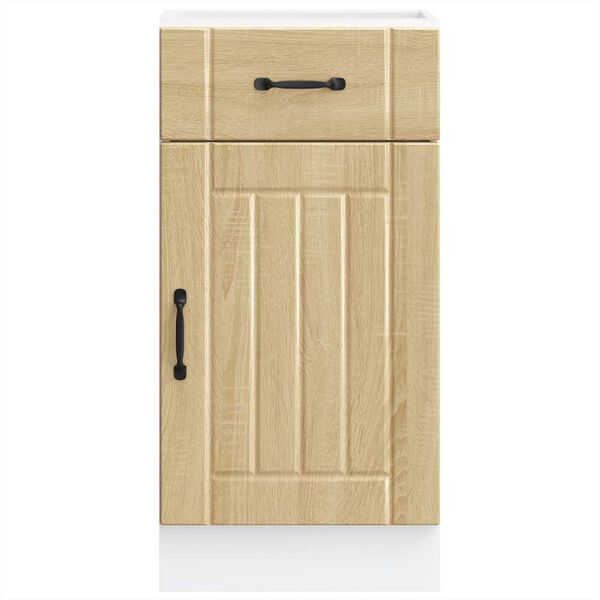 vidaXL Base da Cucina Lucca Rovere Sonoma in Legno Multistrato