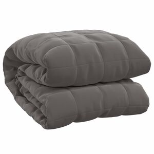 vidaXL Coperta Ponderata Grigia 200x200 cm 13 kg Tessuto