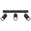 vidaXL Faretto da soffitto Nero 38 x 5,5 x 16,5 cm Metallo