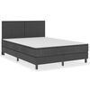 vidaXL Letto a Molle Grigio Scuro in Tessuto 180x200 cm