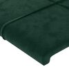 vidaXL Giroletto senza Materasso Verde Scuro 140x190 cm in Velluto