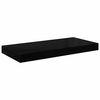 vidaXL Scaffali a Parete 2 pz Nero Lucido 50x23x3,8 cm in MDF