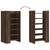vidaXL Scarpiera Rovere Marrone 52x37,5x100 cm in Legno Multistrato
