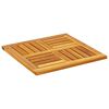 vidaXL Piano per Tavolo 50x50x2 cm Quadrato Legno Massello di Acacia