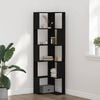 vidaXL Libreria Rovere Nero 50 x 50 x 179 cm