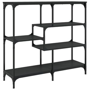 vidaXL Tavolino Consolle Nero 103x32x95 cm in Legno Multistrato