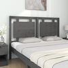 vidaXL Testiera per Letto Grigia 145,5x4x100 cm Legno Massello di Pino