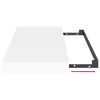 vidaXL Scaffali a Parete 2 pz Bianchi 50x23x3,8 cm in MDF