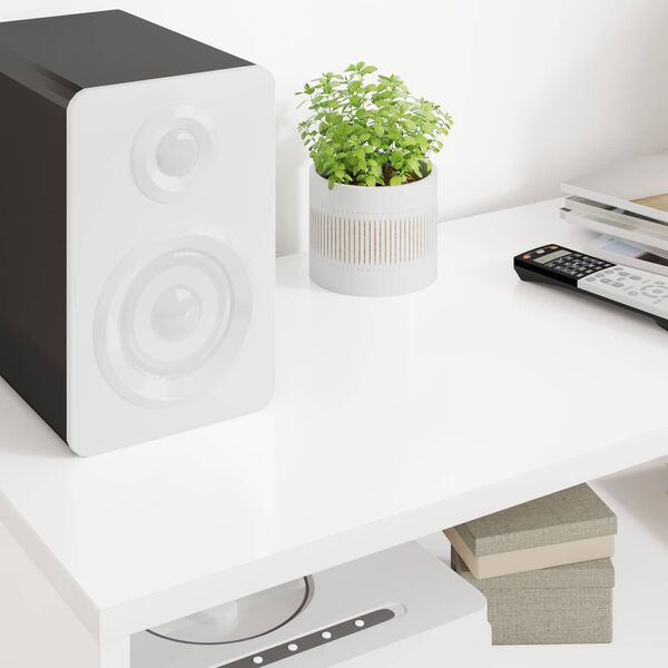 vidaXL Mobile TV Bianco 100 x 35 x 40 cm Legno multistrato