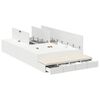 vidaXL Struttura letto con contenitore Bianco 120 cm Legno multistrato