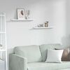 vidaXL Scaffale da parete 2 pcs Marmo Bianco 60 x 9 x 3 cm